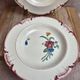 2 deep plates Longchamp Velars – ironstone – old floral pattern