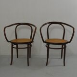 Pair of Thonet armchairs mod. 209 known as Le Corbusier