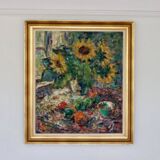 Still life with sunflowers by Gustaf Sjöö