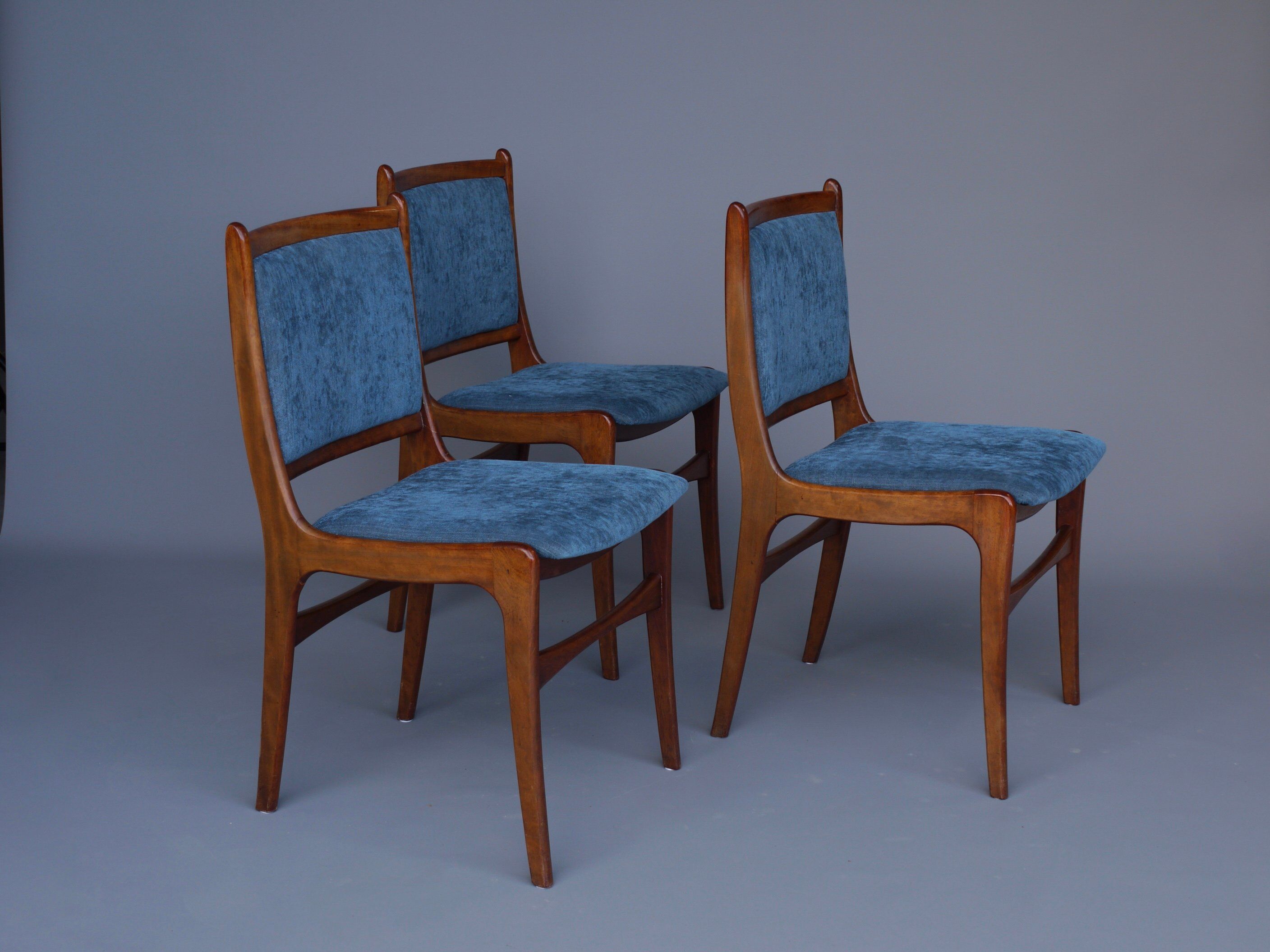 Vintage Teak Dining Chairs, 1970s, Set of 5