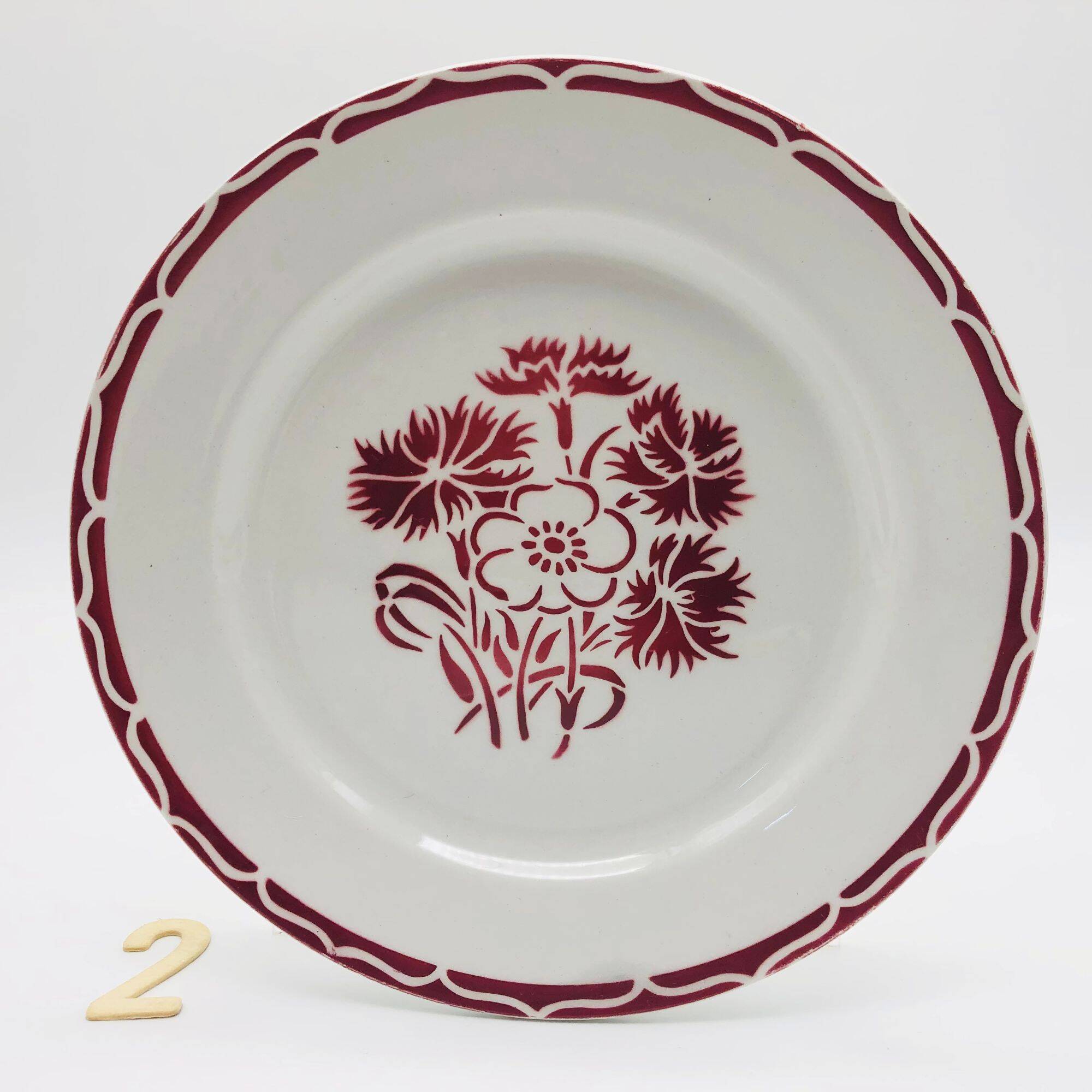 6 dessert plates KG Lunéville. Model "Annecy"