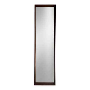 Miroir scandinave en teck — 123 x 32 cm