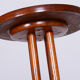 Restored art deco pedestal, beech, walnut, 1920s, czechia
