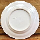 6 old Desvres Fourmaintraux Rouen dessert plates, Dinan model