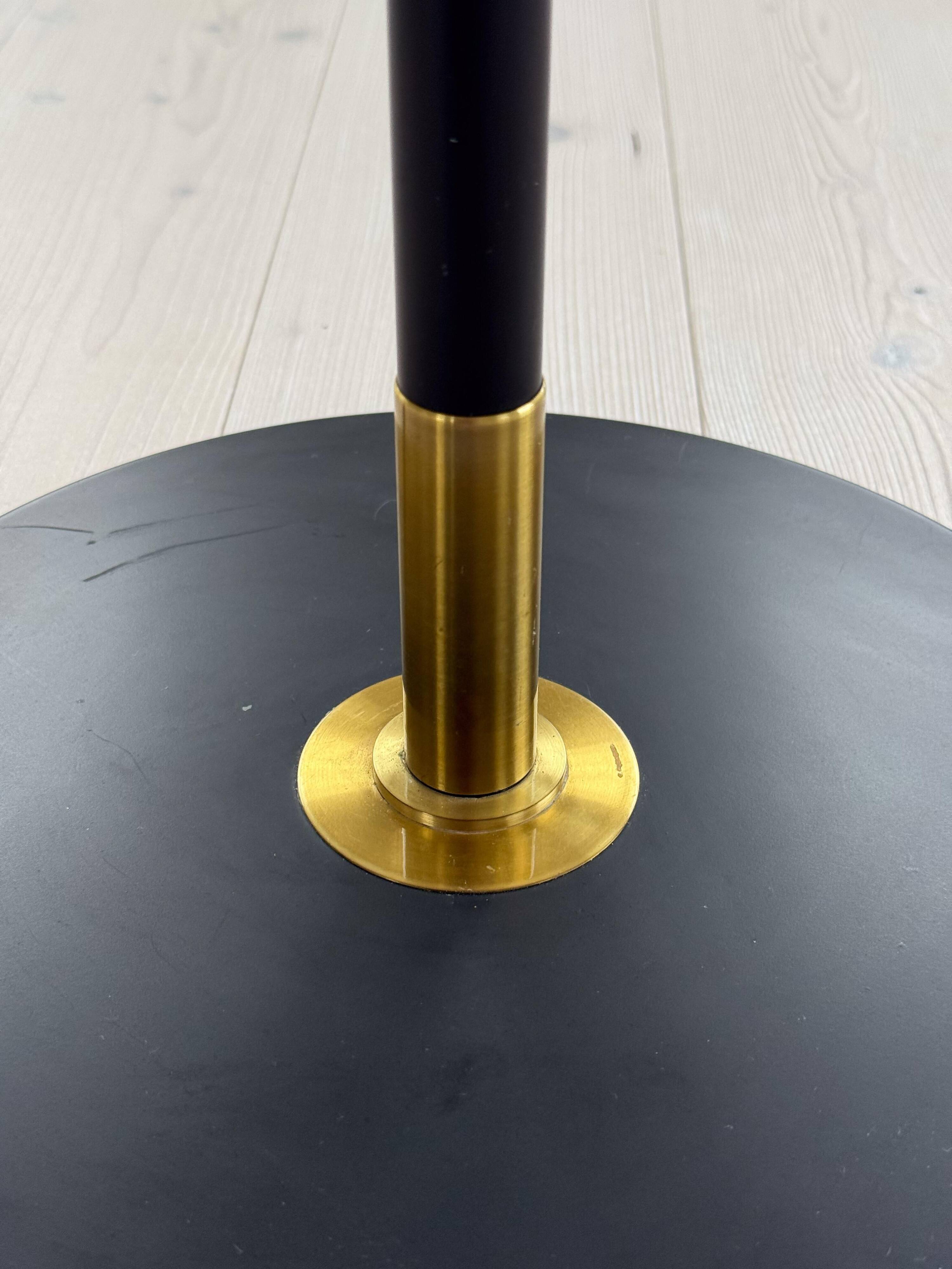 Modern mid-century floor lamp by Aage Petersen, for Le Klint, Denmark, 1970s.