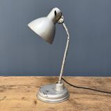 Silver-grey Bauhaus desk lamp