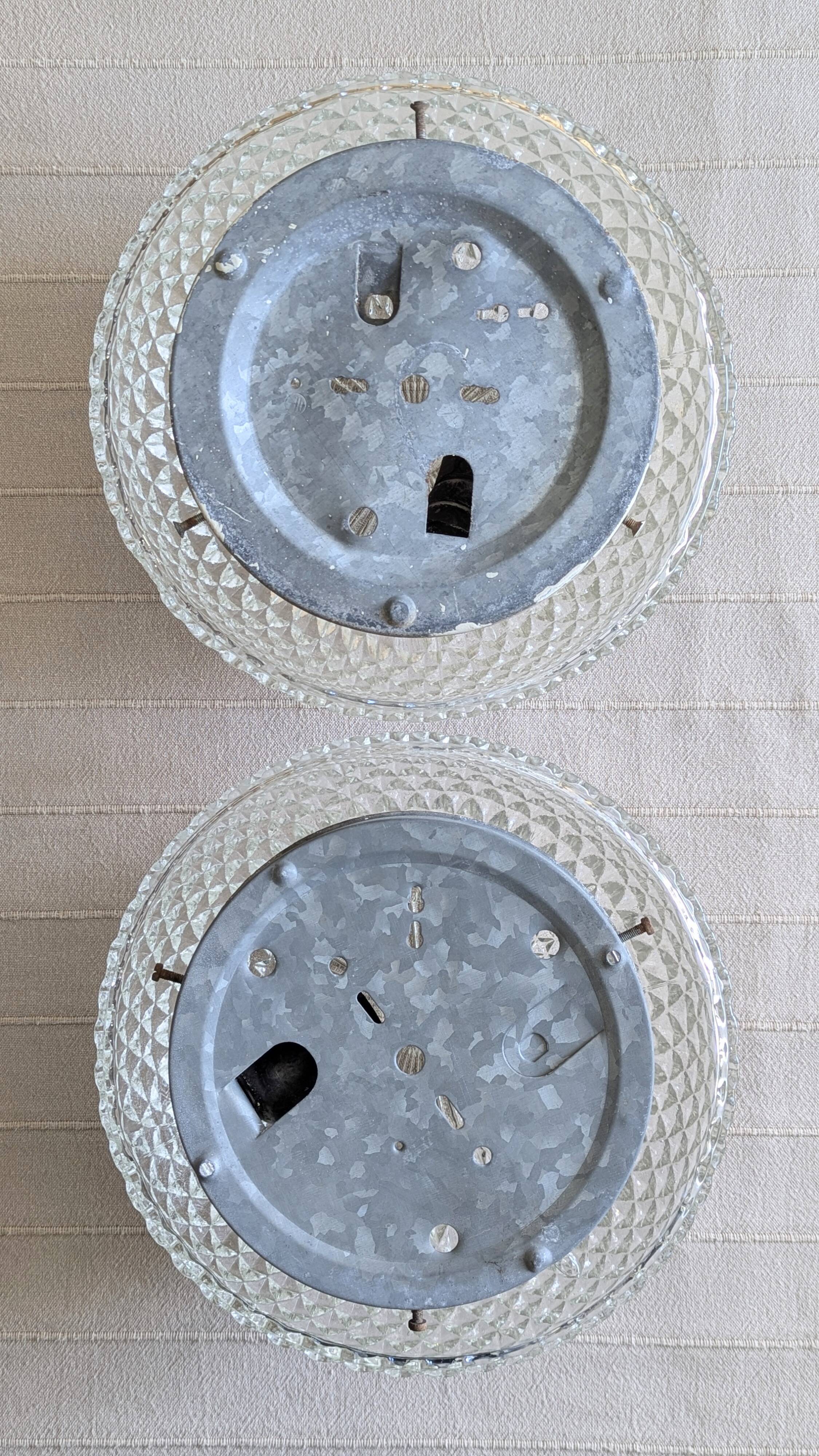 Set of 2 diamond point ceiling lights (L-0185-2)