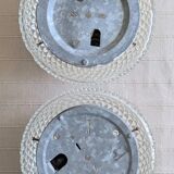 Set of 2 diamond point ceiling lights (L-0185-2)
