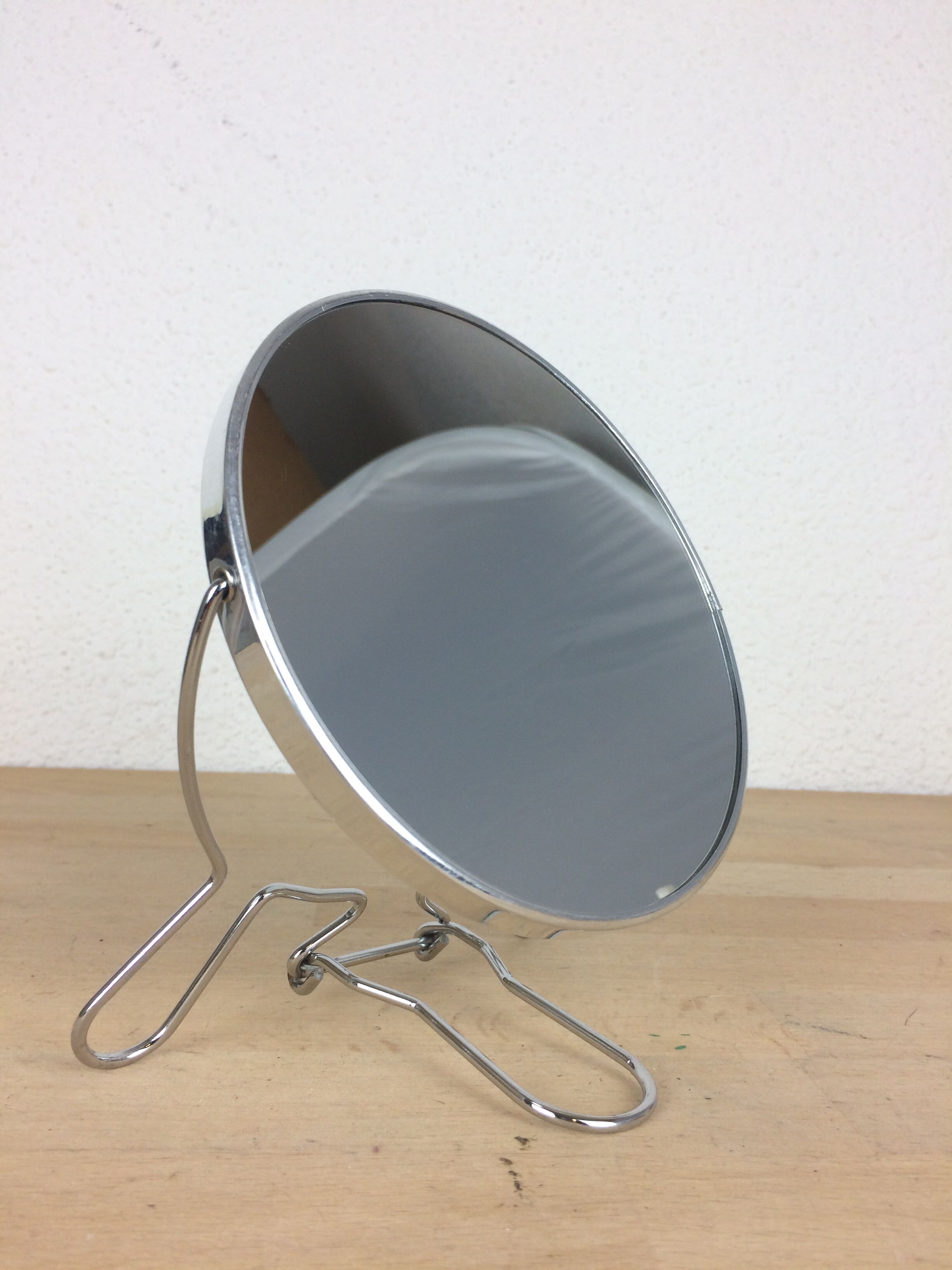 Miroir barbier double face grossissant rond