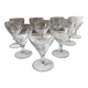 Ensemble de 10 verres vin cristal facette Saint Louis