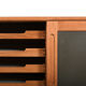 Danish oak and formica cabinet 1960s