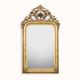 Louis-Philippe mirror from the 19th century with foliage and grape cluster motifs.