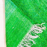 Pure wool carpet Berber style green 282 X 187 CM
