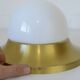 Ceiling Lights Set of 3 Mushroom Lamp Vintage Brass Sconces Space Age Style