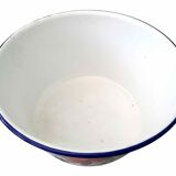 Vintage enamelled sheet metal basin