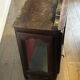 Display cabinet in carved wood, Louis XV style, 19th century.