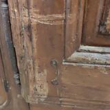 Sideboard with 2 doors and 2 drawers in walnut, 18th