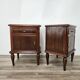 Pair of 1950s Art Decò bedside tables with mirrored top