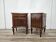 Pair of 1950s Art Decò bedside tables with mirrored top