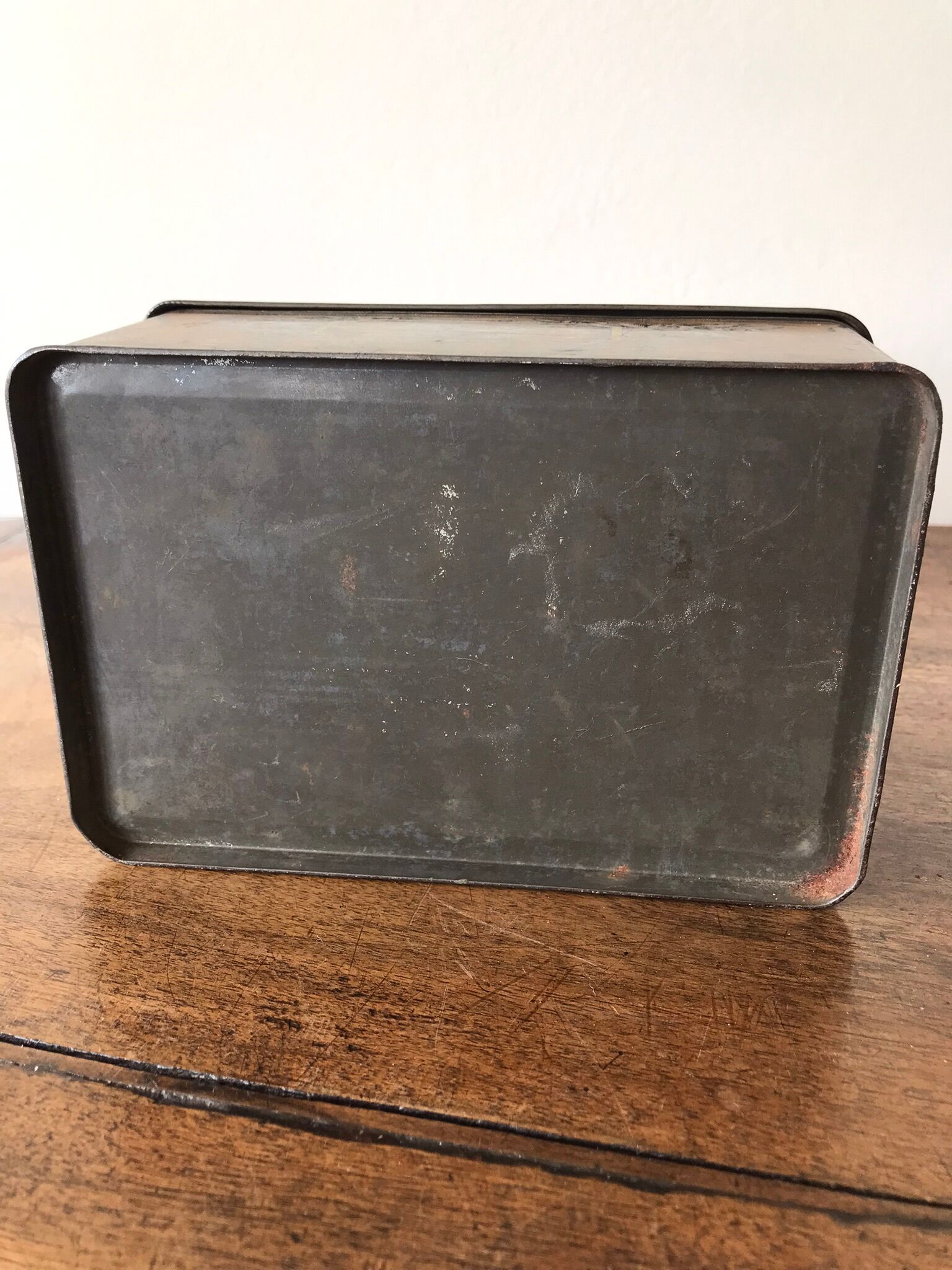 Antique metal box
