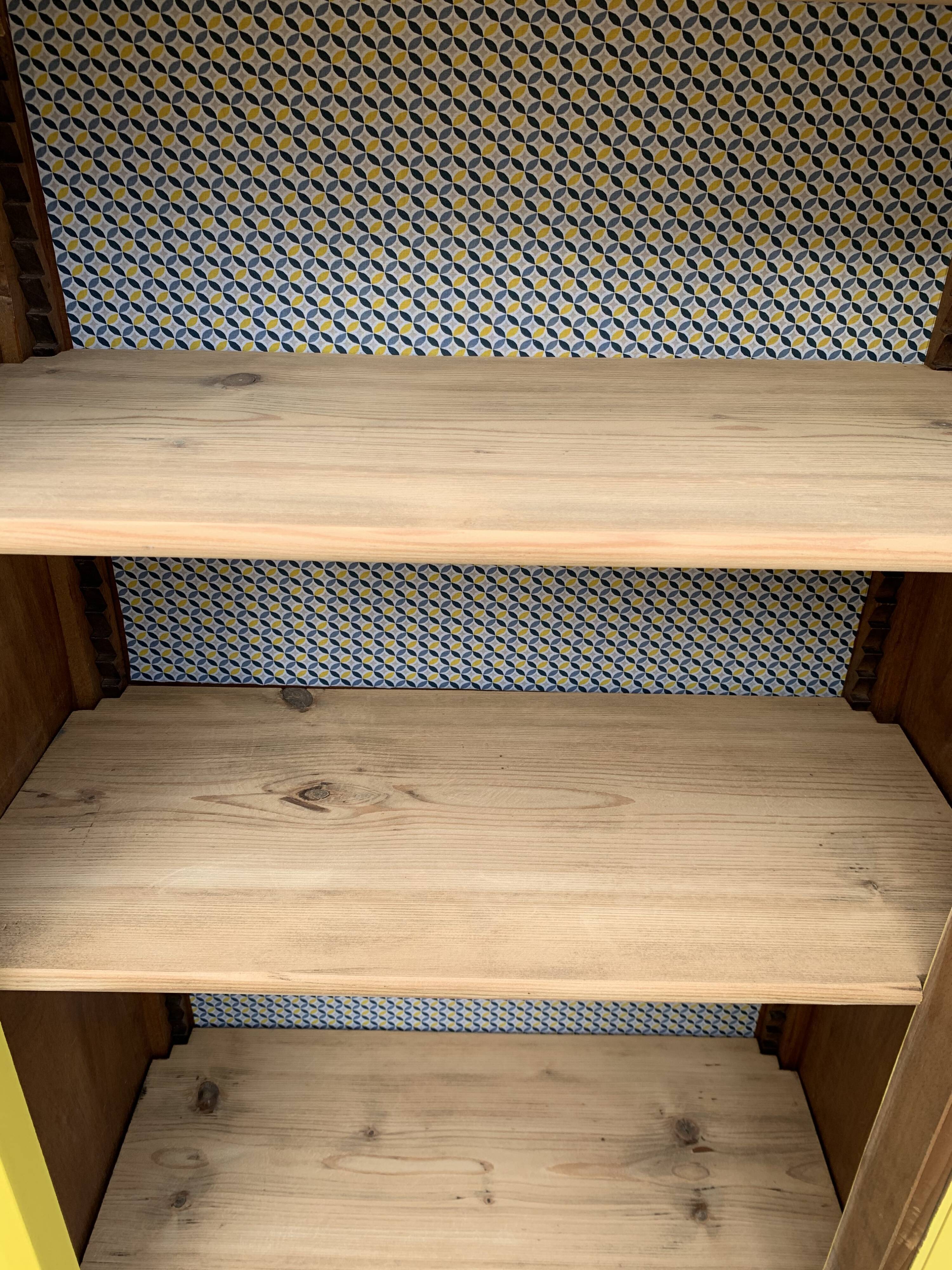 Glass-glazed Parisian wardrobe 1950