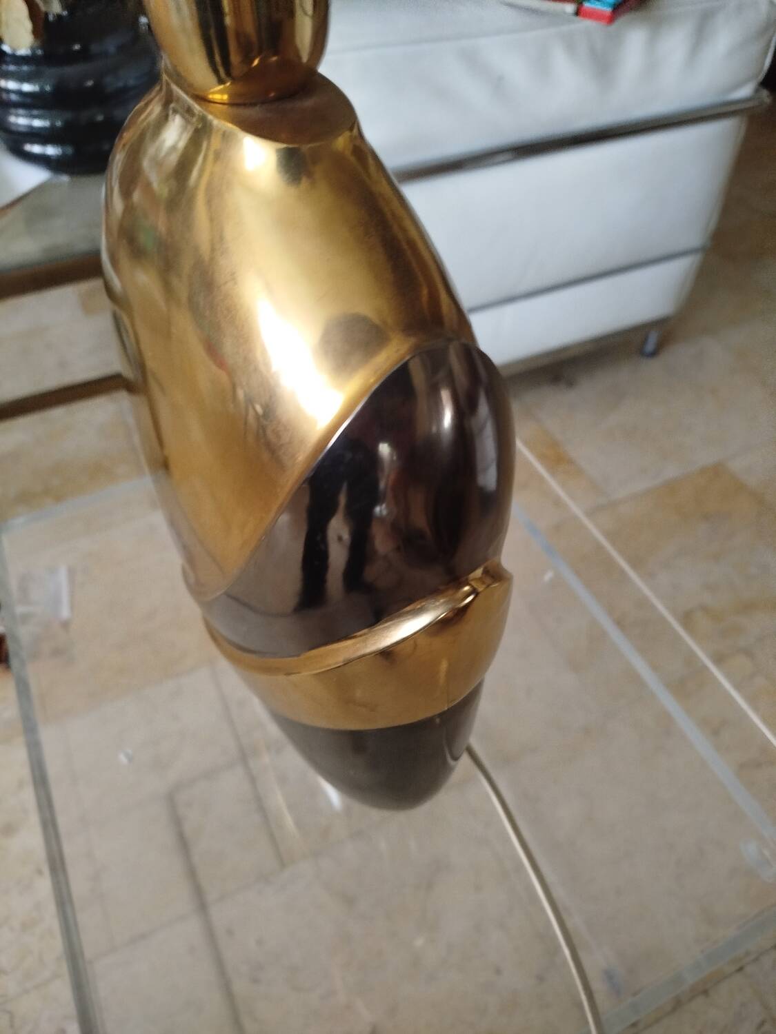 Vintage Italian lamp Regina brass 1970s