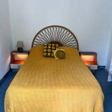 Duo of illuminated bedside tables from the 1970s