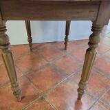 Table rectangulaire ancienne en orme massif