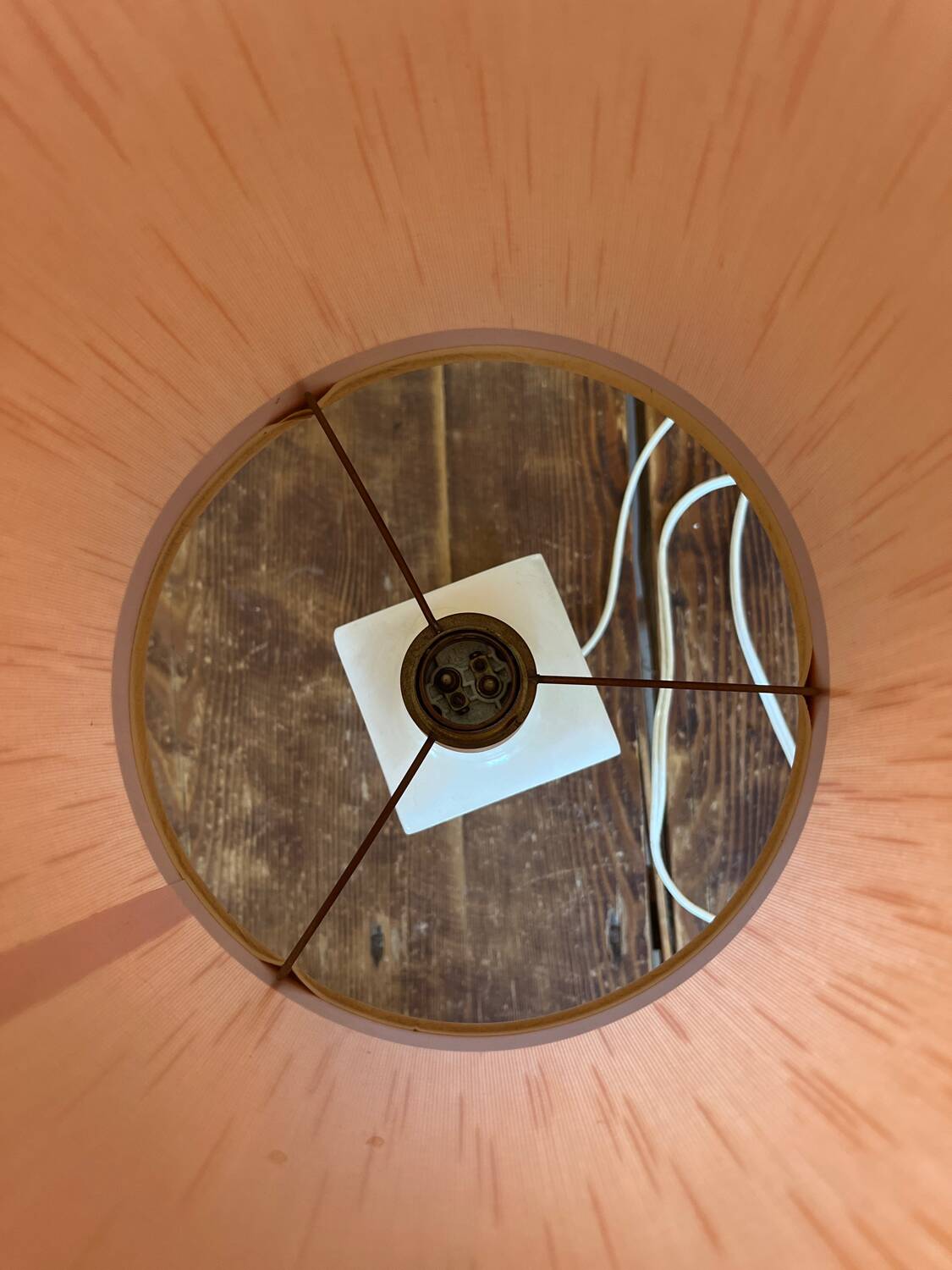 Art Deco marble bedside or living room lamp