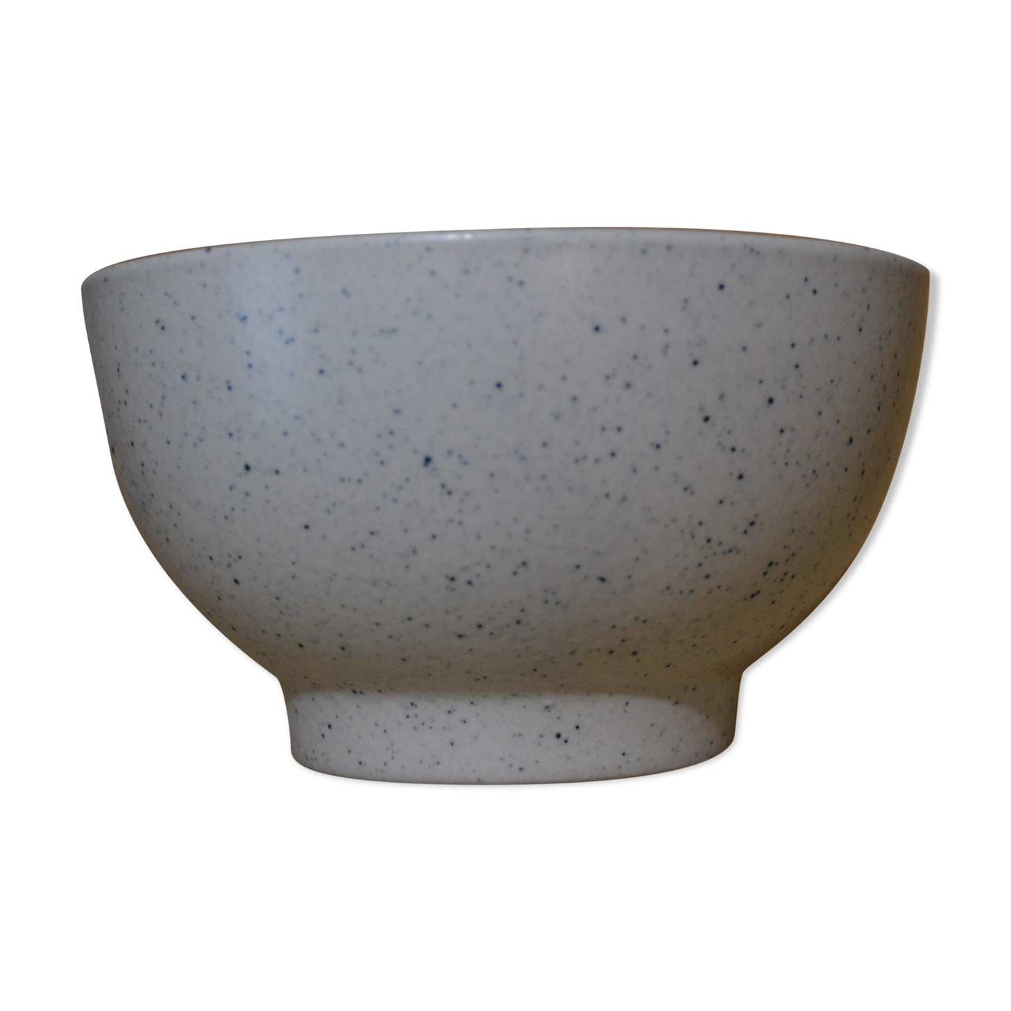 Speckled blue sandstone bowl