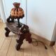 Tabouret banc bois esprit forêt noire