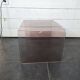 Smoked plexiglass side table from the 70s