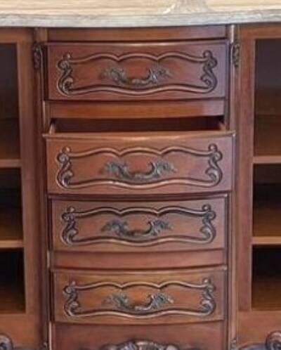 Louis XV style cherry wood sideboard