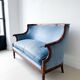 Empire sofa in blue mahogany