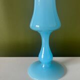 Vase opaline bleu