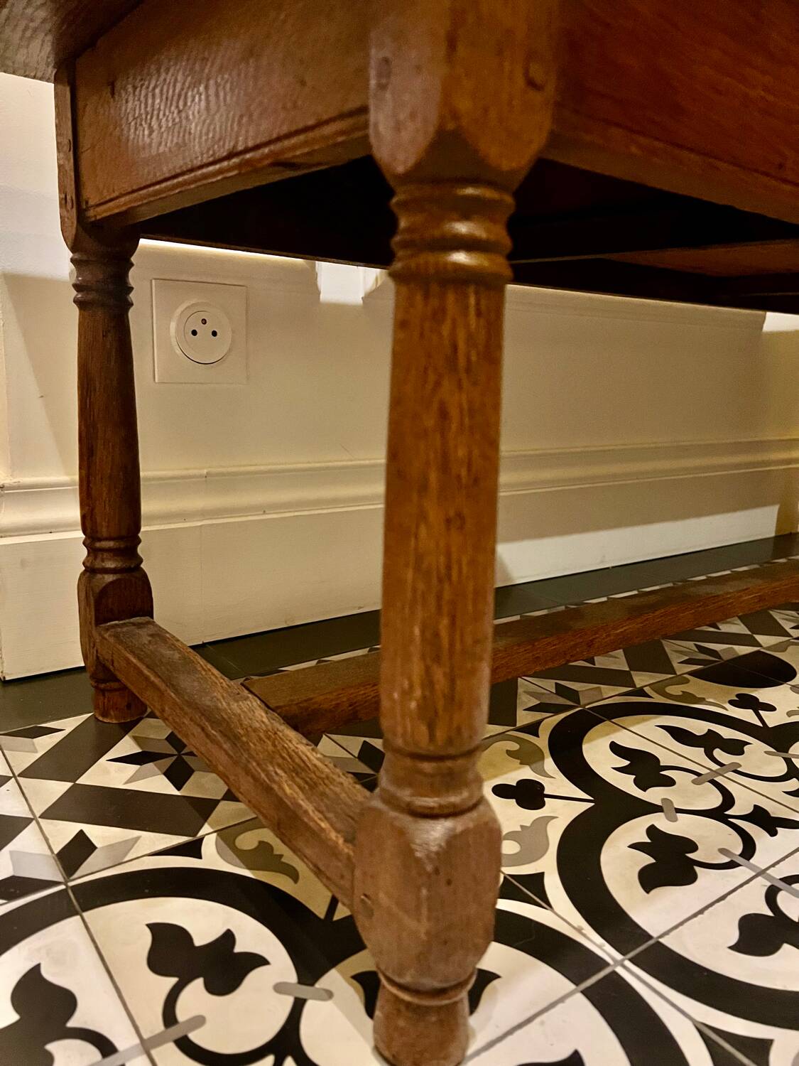 Rustic oak coffee table