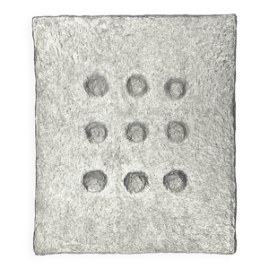 Peinture ''chrome'' signée