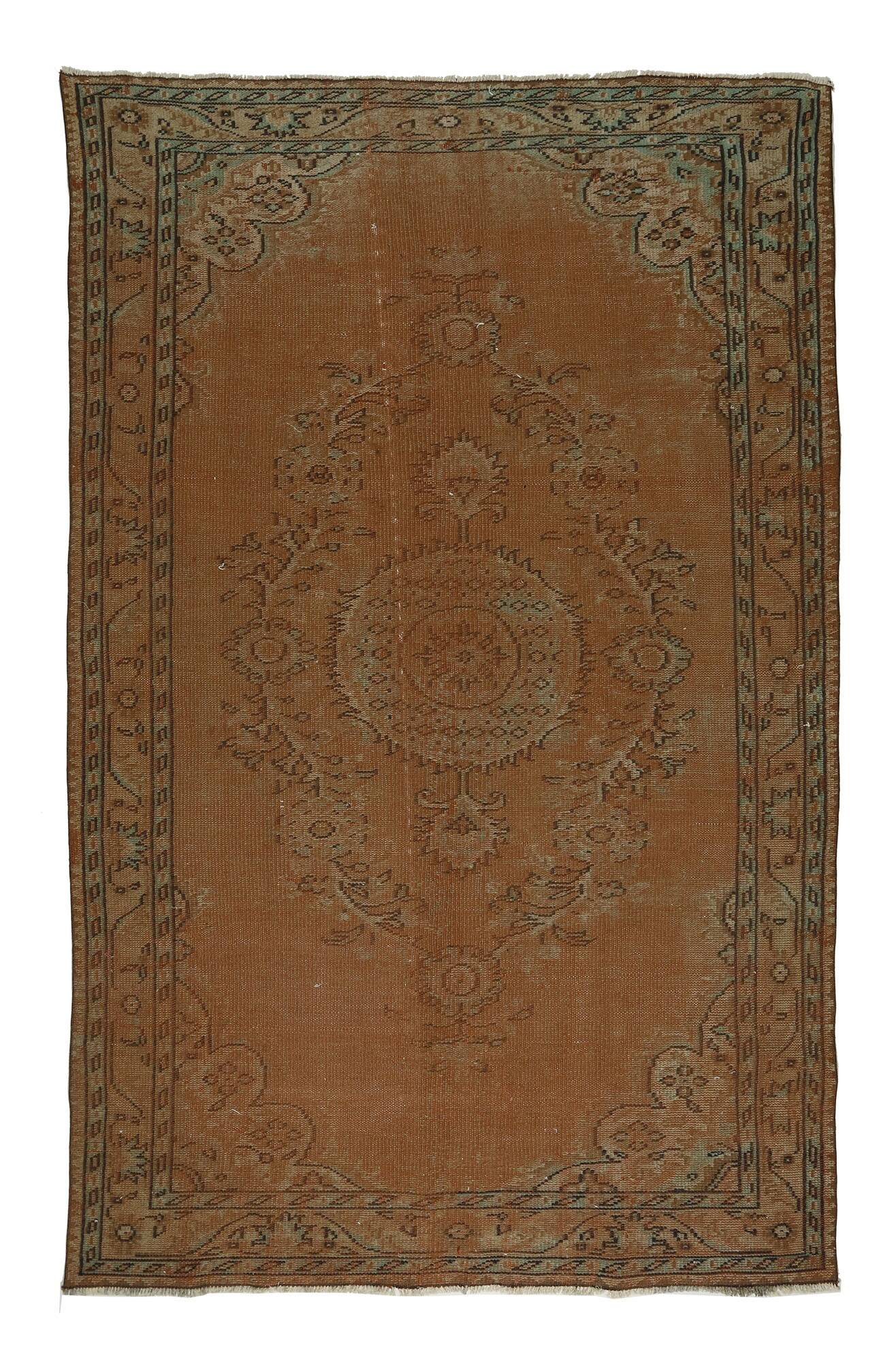 Turkish Anatolian Handmade Vintage Area Rug 283 cm x 175 cm
