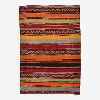 5x7 Kilim Handwoven Rugs, 158x225Cm