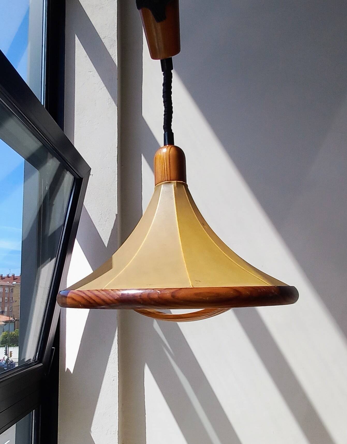 Plafonnier Vintage Pour Maison De Poupée 1:24 - Forme Tulipe Givrée Laiton, 12V (NOS - Neuf Ancien Stock)