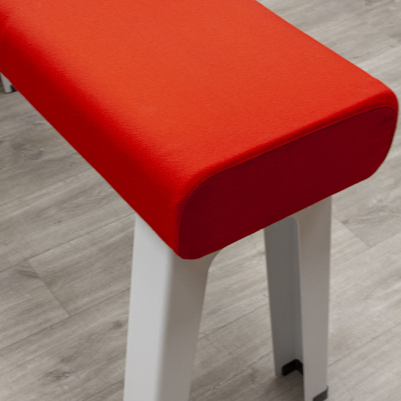 Steelcase B-Free Red Sit-Stand Bench