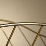 Golden metal magazine rack from the 60s