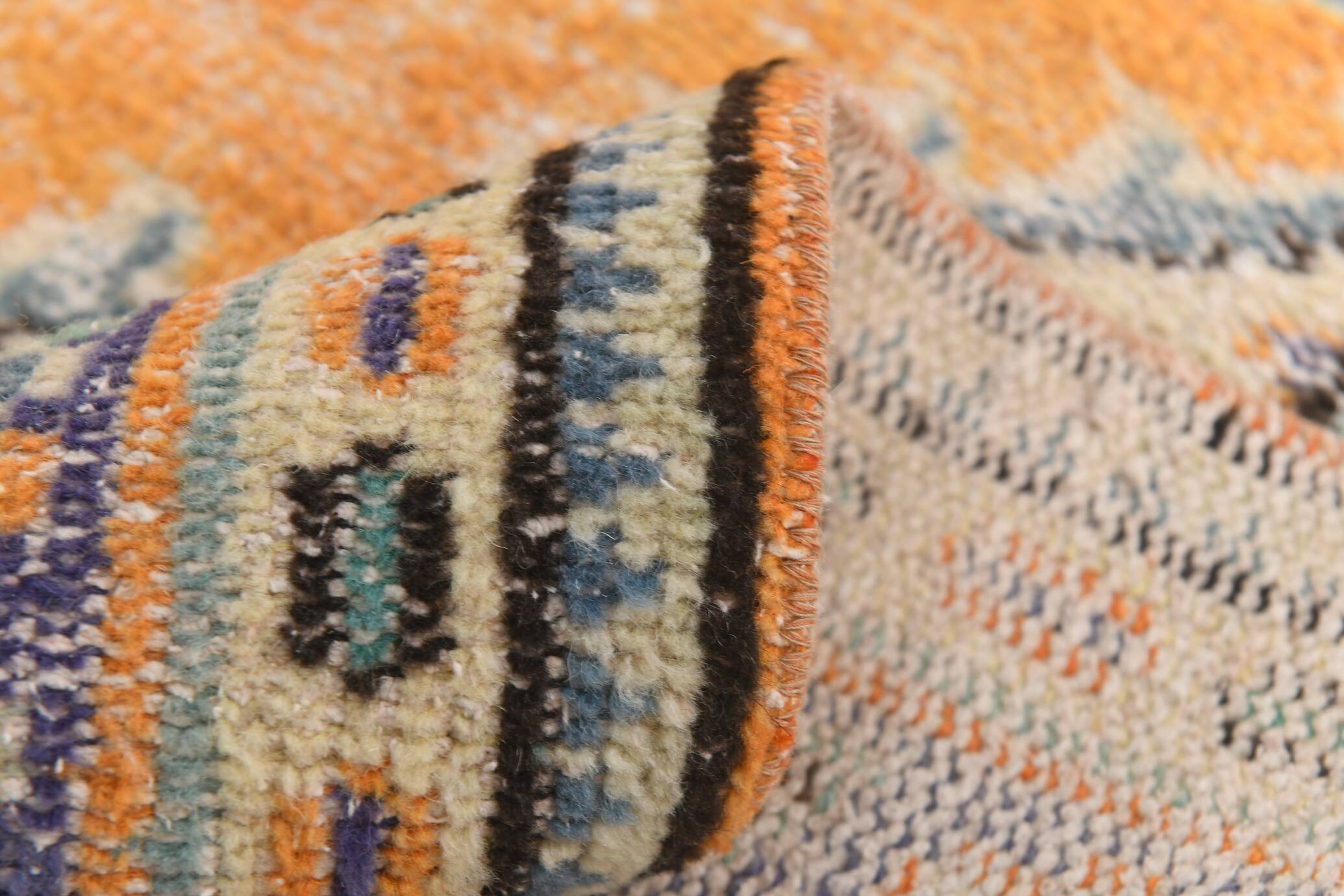 7x10 Vintage Geometric Style Traditional Orientel Carpet, 200x298 Cm