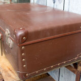 Authentic old suitcase 70 cm real fiber