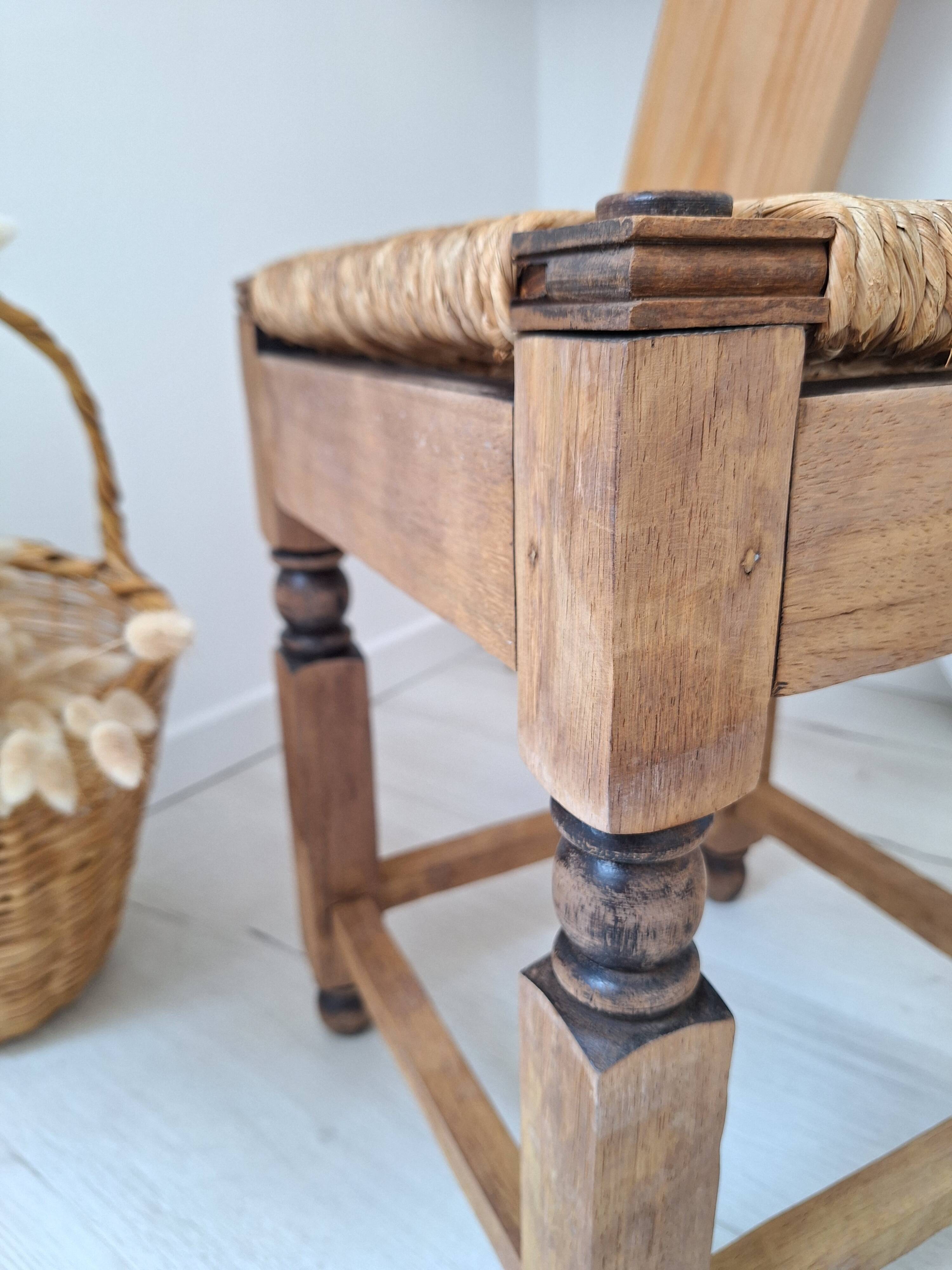Vintage oak stool