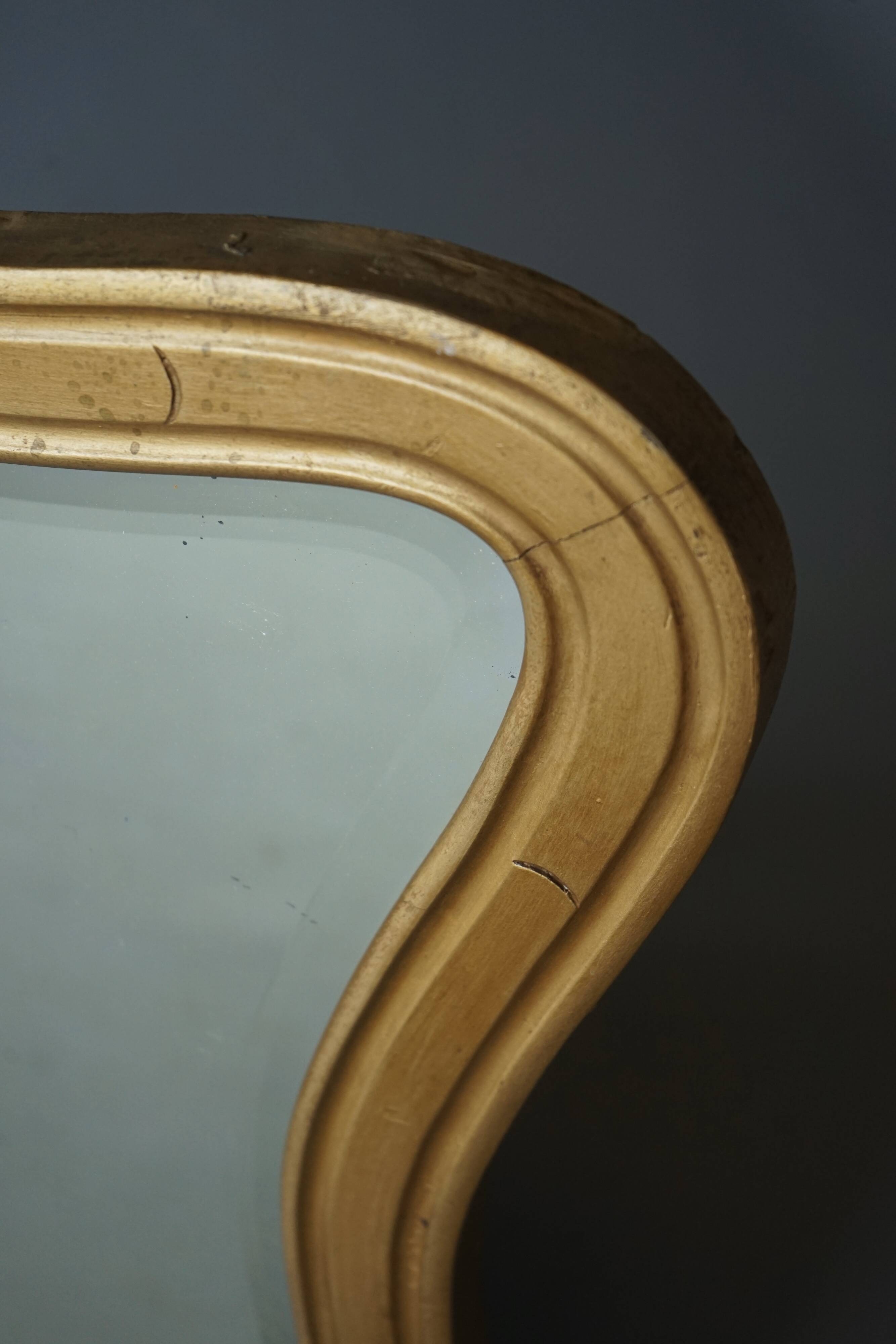 Art Deco Biomorphic Organic Mirror, 1920s