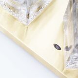 Set of two brass and murano glass ‘ice cube’ sconces by peill & putzler