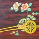 Vintage Japanese lacquered wooden serving tray