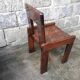 Set of 6 varnished pine chairs