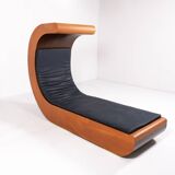 Vintage Unique Wave Chaise Lounge